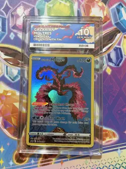Pokemon Tcg Galarian Moltres SWSH284 Crown Zenith Promo ACE 10 GEM MINT - Image 2