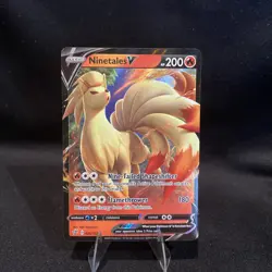 Pokemon Ninetales V 026/192 Rebel Clash Sword & Shield ULTRA RARE - Image 1