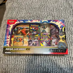 Pokemon TCG Mega Lucario ex Premium Figure Collection Box Factory Sealed In Hand - Image 1