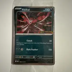 Pokemon TCG - Yveltal- Mega Evolutions Stamp Promo - 088/132 - Sealed Mint - Image 1