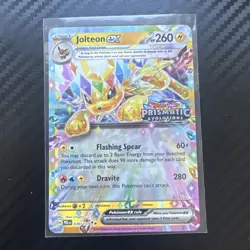 Pokemon TCG Prismatic Evolutions Jolteon EX 030/131 STAMPED Promo Surprise - Image 1