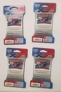 Pokemon XY Base Set SLEEVED Booster Pack (Set of 4) (ALL ARTWORK) - Image 2
