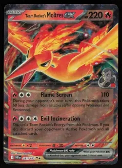 Team Rocket's Moltres ex #031/182 SV10: Destined Rivals Pokemon TCG NM - Image 1
