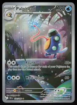 Palpitoad Illustration Rare 104/086 Near Mint Black Bolt White Flare Pokemon TCG - Image 1