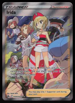 Irida Full Art Galarian Gallery GG63/GG70 Pokemon Crown Zenith NM - Image 1