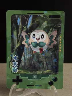 Chinese Exclusive Simplified Pokemon 25th Anniversary Rowlet KDJL2-R007 #U1 - Image 1