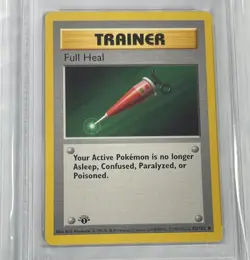 1999 POKEMON BASE SET 1ST EDITION FULL HEAL #82 PSA 10. - Image 2