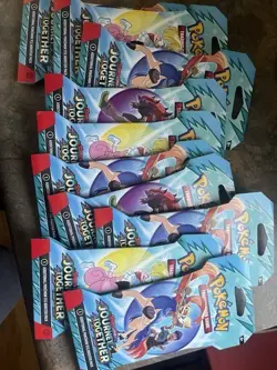 New Lot of Ten (10) Journey Together Sleeved Booster Packs Pokemon TCG SEALED! - Image 1