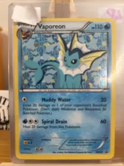 Vaporeon Pokemon • Holo Rare • BW89 Black and White Promos - Image 2