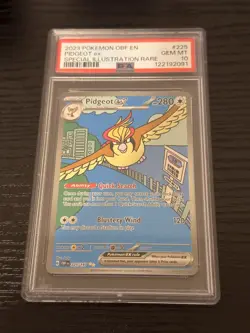 Pokemon Pidgeot ex 225/197 SV03: Obsidian Flames Holo PSA 10 GEM MT - Image 1