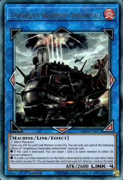 Amphibious Swarmship Amblowhale - Ultimate Rare 1st Ed RA04-EN077 - NM - YuGiOh - Image 1