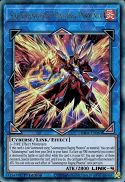 Salamangreat Raging Phoenix - Ultimate Rare 1st Edition RA04-EN083 - NM - YuGiOh - Image 1