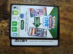 Alakazam ex Collection Box Pokemon 151 Pokemon TCG Live Online Code Card - Image 1
