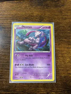 Mewtwo XY100 LP Black Star Promo Holo Pokemon Card XY 100 city night zen focused - Image 1