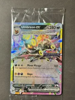 Pokemon Umbreon EX TCG Prismatic Evolutions Holo Card 060/131 Sealed Promo - Image 1
