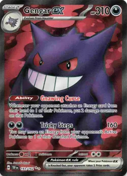Pokemon Gengar EX Temporal Forces Ultra Rare Holo Card 193/162 Full art - Image 1