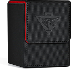 Card Deck Box Fits Yugioh TCG, Card Storage Box with Dividers Holds 100+ Cards - Image 1