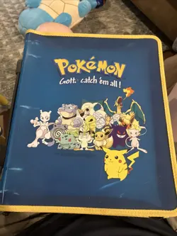 Vintage Pokemon Card Storage 3 Ring Zipper Binder Gotta Catch Em All Folder 1999 - Image 1