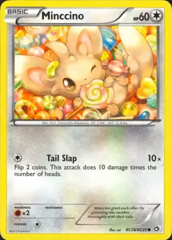Minccino RC18/RC25 Legendary Treasures: Radiant Collection Pokemon Card NM - Image 1