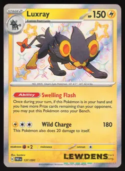 Luxray - 137/091 - Baby Shiny - Paldean Fates - Pokemon Card - Image 1