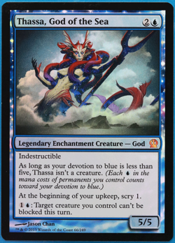 Thassa, God of the Sea FOIL Theros NM Blue Mythic Rare CARD (500598) ABUGames - Image 1