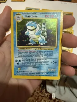 Pokemon Base Set Holo 6 Card Blastoise, Raichu, Gyrados, Magneton, 2X Hitmonchan - Image 4