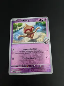 Steven's Baltoy 083/182 Reverse Holo Destined Rivals Pokemon Card TCG - Image 1