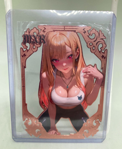 Marin Kitagawa Metal Card Goddess Story Waifu Rose Gold Premium #099/200 MXR - Image 1