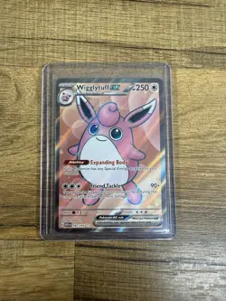 Pokemon TCG Scarlet & Violet Wigglytuff EX 187/165 Full Art Ultra Rare Holo Card - Image 1