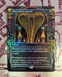MTG Foil Altar of the Brood Borderless Secret Lair Encyclopedia of Magic NM - Image 1