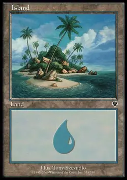 1x Island (335) - Foil Moderate Play MTG Magic - Kid Icarus - - Image 1