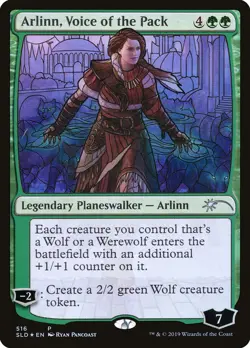 Arlinn, Voice of the Pack (Stained Glass) [Secret Lair Drop Promos] Magic MTG - Image 1
