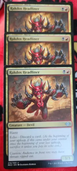 MTG MH2 RAKDOS HEADLINER x3 ~ Modern Horizons 2 ~ MINT ~ Free Shipping - Image 2