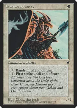 Icatian Infantry (Rush) - Fallen Empires (FEM) - MTG Rare English Non Foil - Image 1