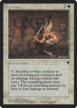 Heroism - Fallen Empires (FEM) - MTG Rare English Non Foil - Image 1