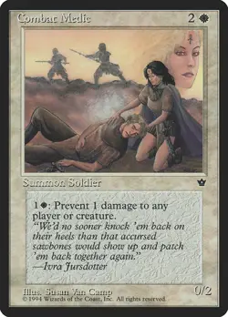 Combat Medic (Van Camp) - Fallen Empires (FEM) - MTG Rare English Non Foil - Image 1