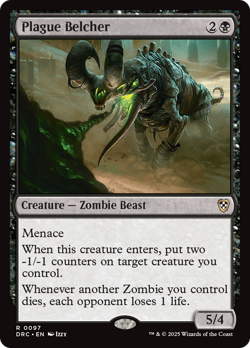 Plague Belcher [Aetherdrift Commander] Magic MTG - Image 1