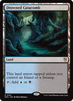 Drowned Catacomb [Aetherdrift Commander] Magic MTG - Image 1