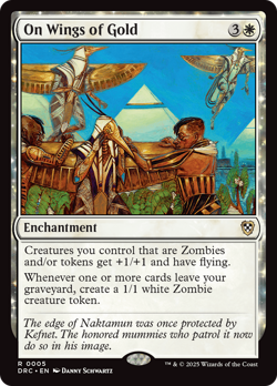 On Wings of Gold [Aetherdrift Commander] Magic MTG - Image 1