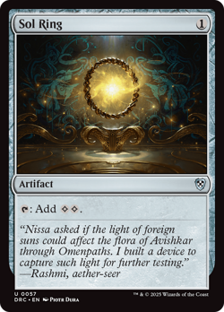 Sol Ring (0057) [Aetherdrift Commander] Magic MTG - Image 1