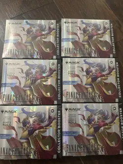 X6 LOT Magic: The Gathering Final Fantasy Collector Booster OMEGA Box Sealed - Image 1