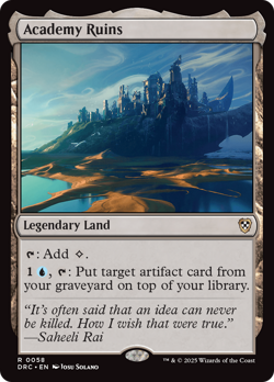 Academy Ruins [Aetherdrift Commander] Magic MTG - Image 1