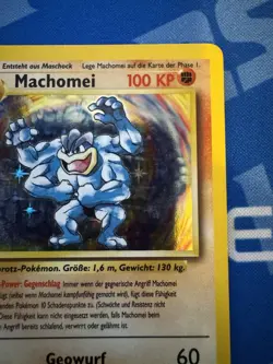 Machamp (Machomei German) #8/102 Base Set Holo Rare 1st Edition Pokemon Card MP - Image 3