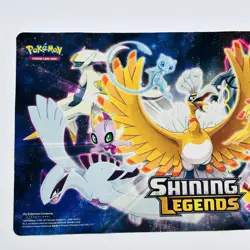 2017 Pokemon TCG Shining Legends Ho-oh Lugia Rayquaza Mew Celebi Play mat - Image 2