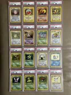 16 POKEMON JUNGLE RARE HOLO NO SYMBOL SET FLAREON JOLTEON SNORLAX ALL PSA GRADED - Image 1