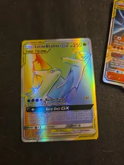 Pokemon Latias & Latios GX Team Up 190/181 Sun & Moon Rainbow Secret Rare - Image 1