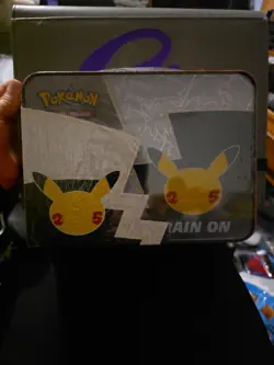 Pokemon Celebrations 25th Anniversary Collectors Chest Lunch Box Tin Sealed - Image 2