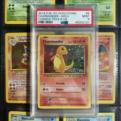 Charmander *PSA 9* 2016 Pokemon XY Evolutions Cosmos Holo Toys R Us #9 MINT - Image 1