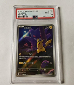 Pokemon TCG S-Chinese Pikachu #172 AR Full Art 151C Hope Exclusive PSA10 - Image 1