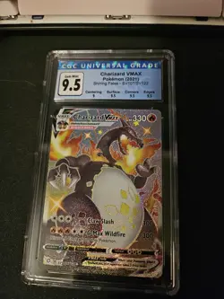 2021 Pokemon Shiny Charizard VMAX SV107/SV122 Shining Fates CGC 9.5 Gem Mint - Image 1